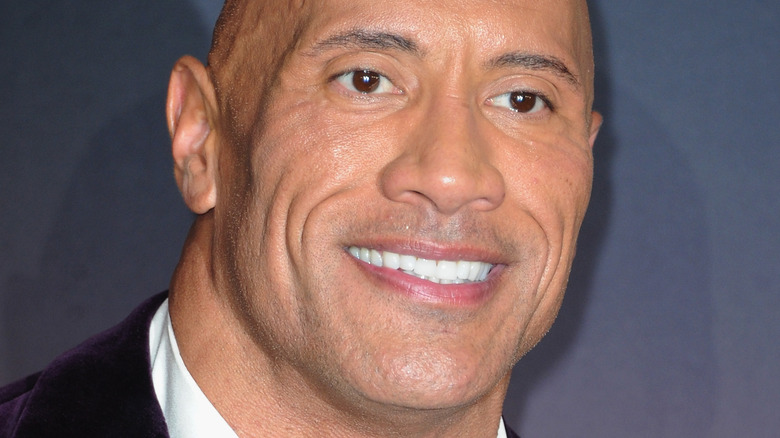 Dwayne Johnson smiling