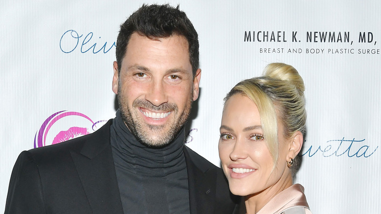 Maksim Chmerkovskiy and Peta Murgatroyd on the red carpet