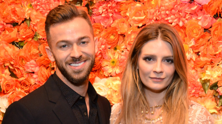 Artem Chigvintsev and Mischa Barton on the red carpet