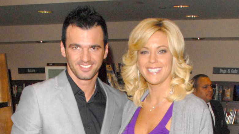 Tony Dovolani and Kate Gosselin at a book signing