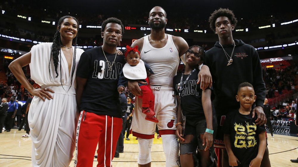 Gabrielle Union, Dwyane Wade, and their family