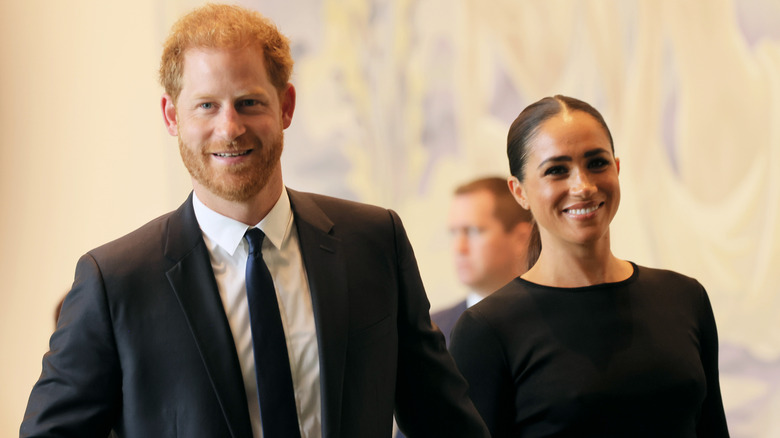 Prince Harry and Meghan Markle at the United Nations headquarters