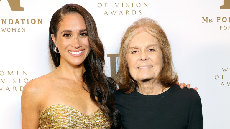 Meghan Markle and Gloria Steinem at the Ms. Foundation Women of Vision Awards