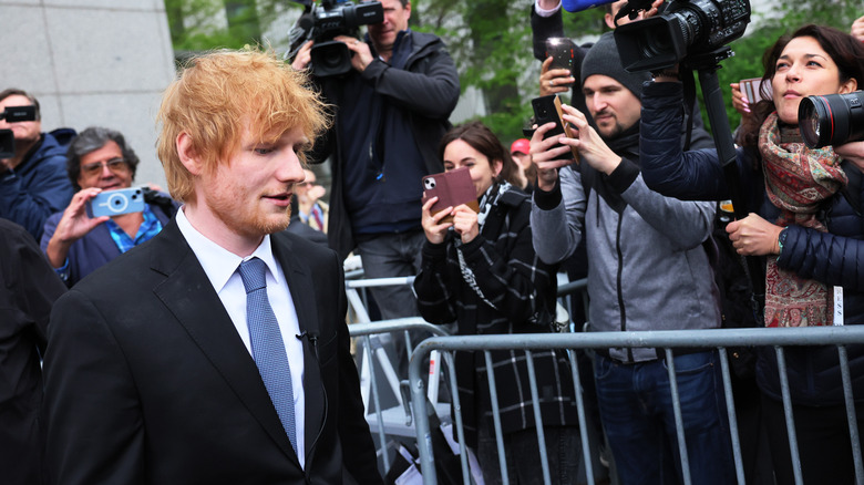 Ed Sheeran at court