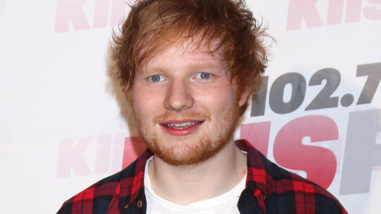 Ed Sheeran smiling