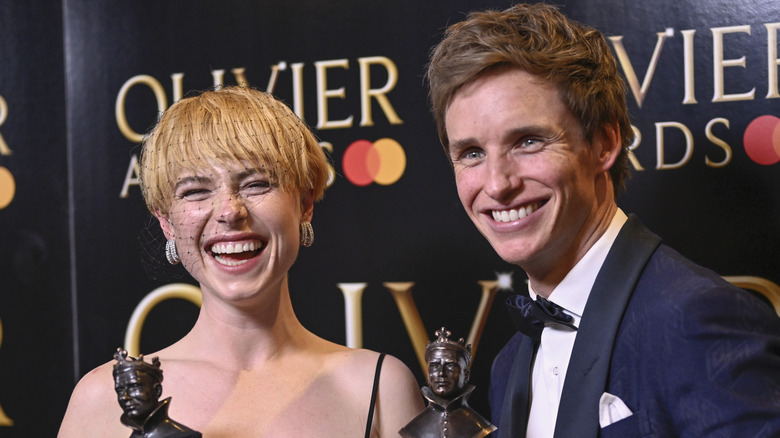 Jessie Buckley and Eddie Redmayne 