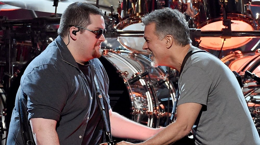 Wolfgang Van Halen and Eddie Van Halen