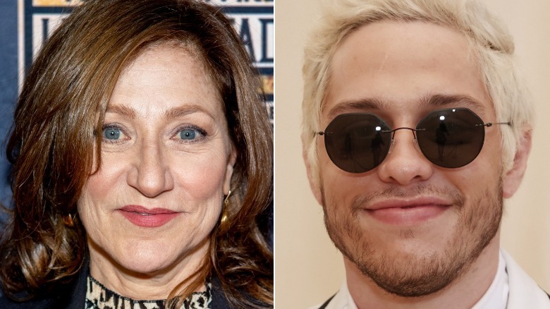 Pete Davidson and Edie Falco