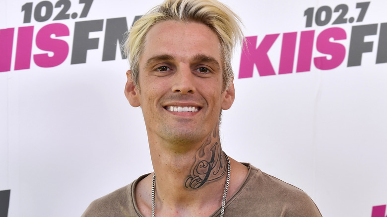 Aaron Carter smiling