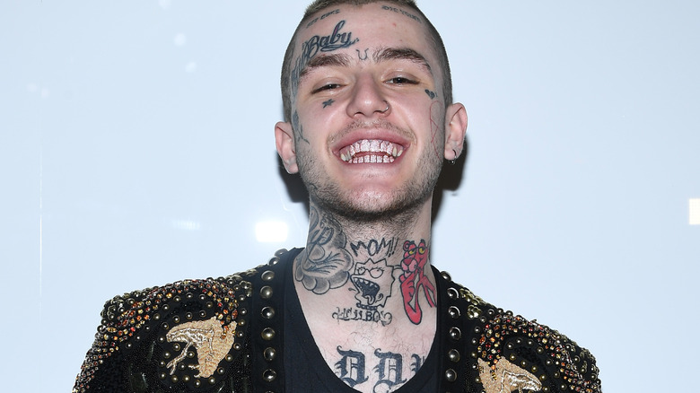 Lil Peep smiling.