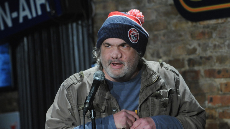 Artie Lange performing in wool hat