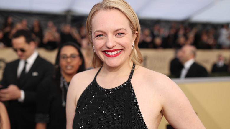 Elisabeth Moss smiling