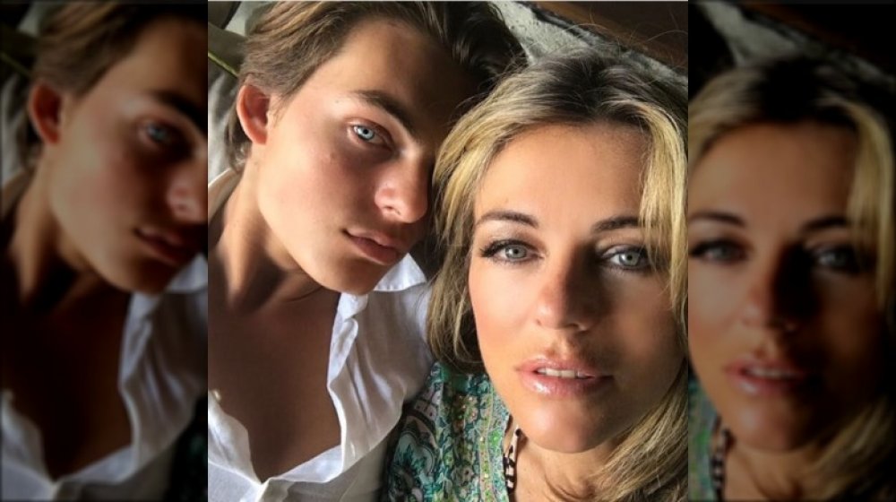 Damian and Elizabeth Hurley