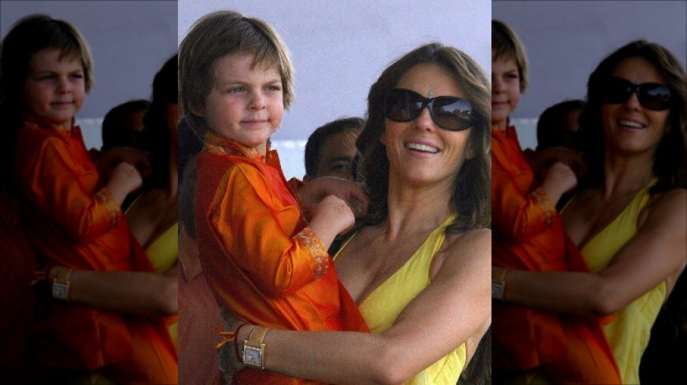 Damian and Elizabeth Hurley