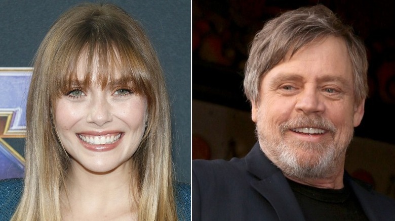 Elizabeth Olsen and Mark Hamill side by side