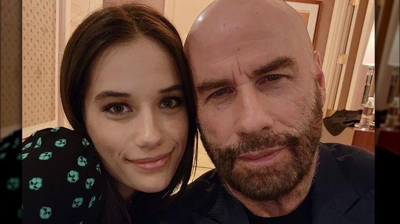 Ella Bleu Travolta and John Travolta selfie