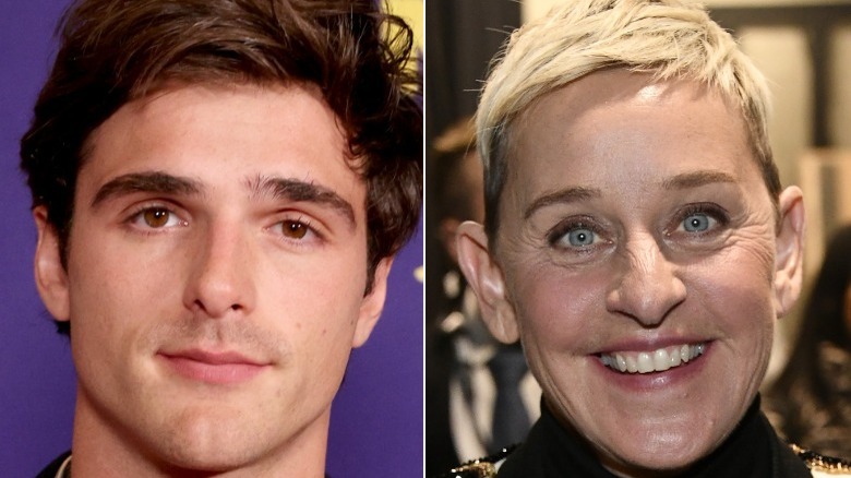 Jacob Elordi and Ellen DeGeneres