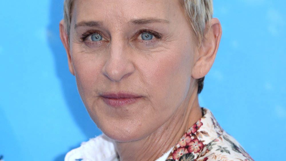 Ellen DeGeneres looking intense 