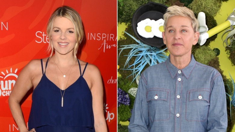 Ali Fedotowsky and Ellen DeGeneres side by side