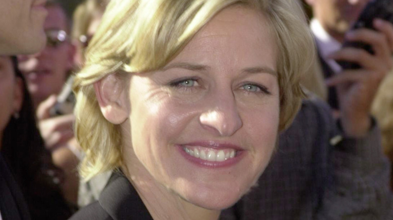 Ellen DeGeneres smiling