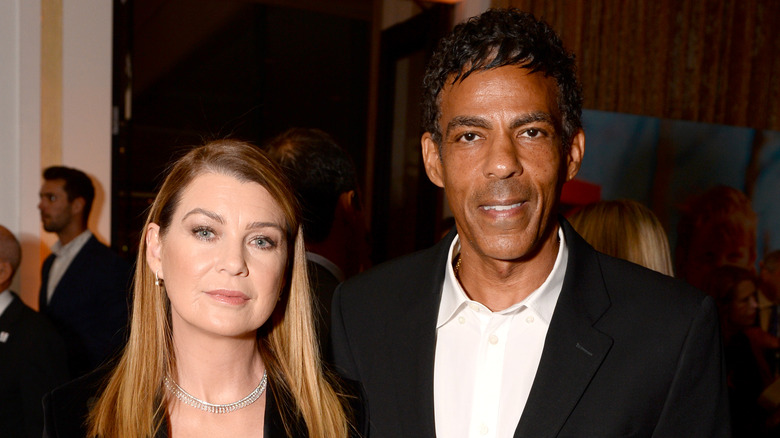 Ellen Pompeo and Chris Ivery posing at an event