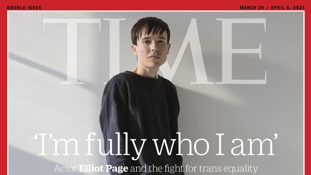 Elliot Page on Time cover