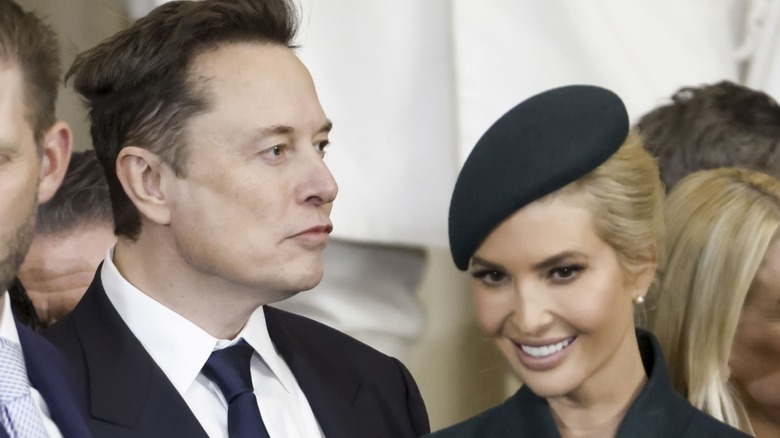 Elon Musk and Ivanka Trump attend the inauguration of President Donald Trump in Washington, DC (2025)