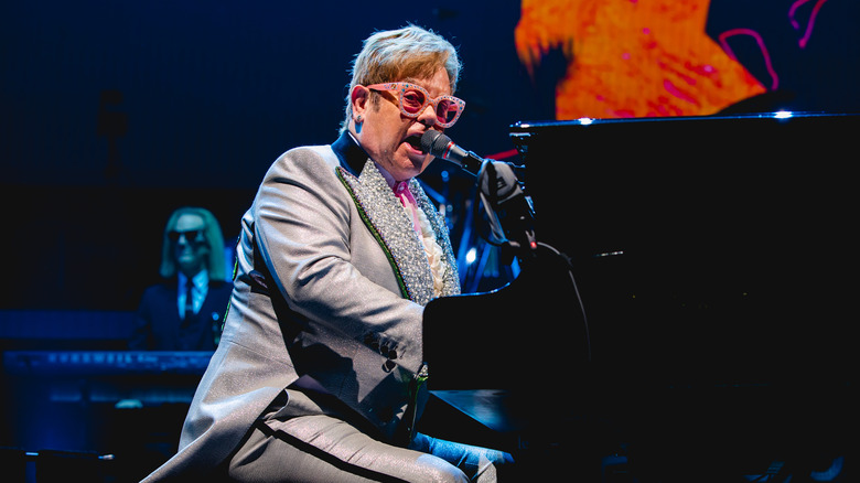 Elton John sings 