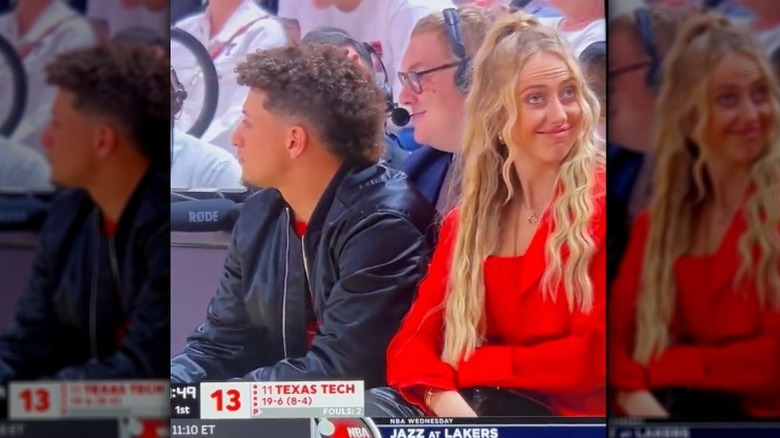 Brittany Mahomes rolling her eyes