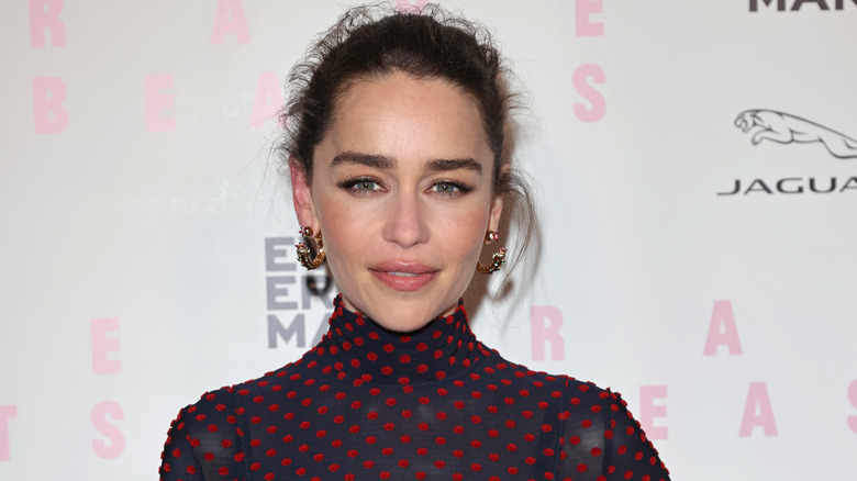 Emilia Clarke attends the red carpet gala screening for "Rare Beasts"