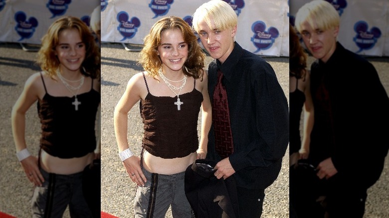 Emma Watson and Tom Felton in London, 2003