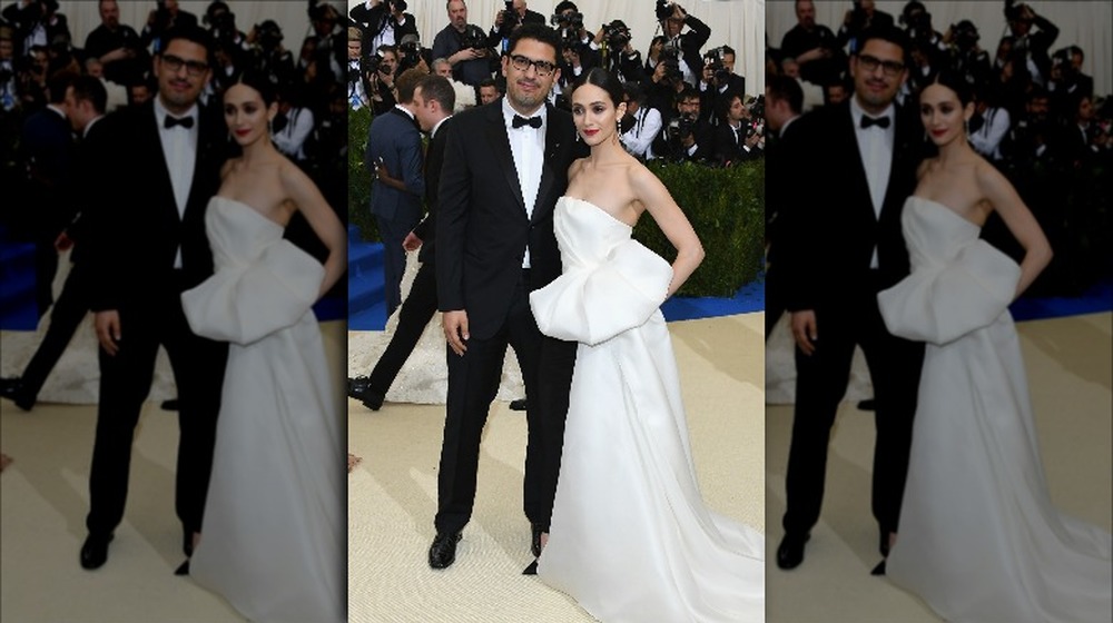 Emmy Rossum and Sam Esmail at the Met Gala