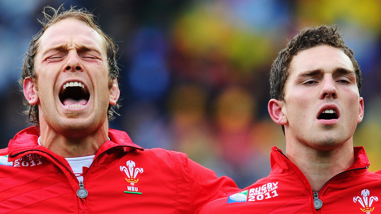 Alun Wyn Jones and George North