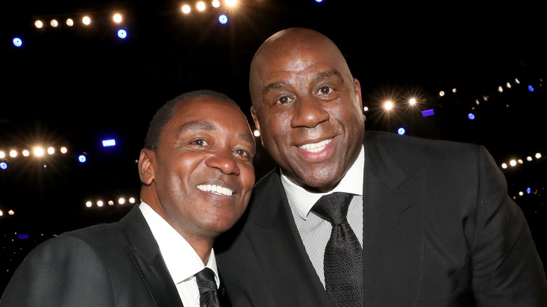 Isaih Thomas and Magic Johnson