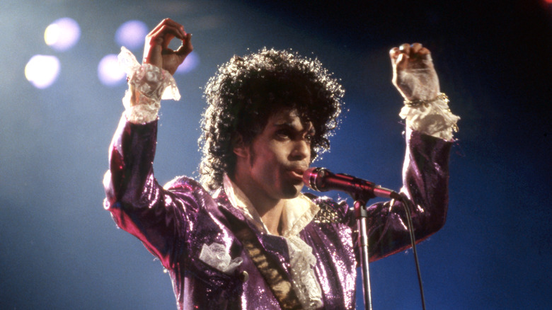 Prince performs onstage