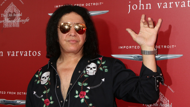 Gene Simmons at a John Varvatos benefit in 2016