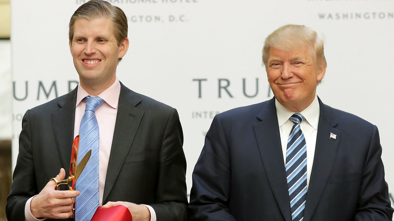 Eric Trump and Donald Trump