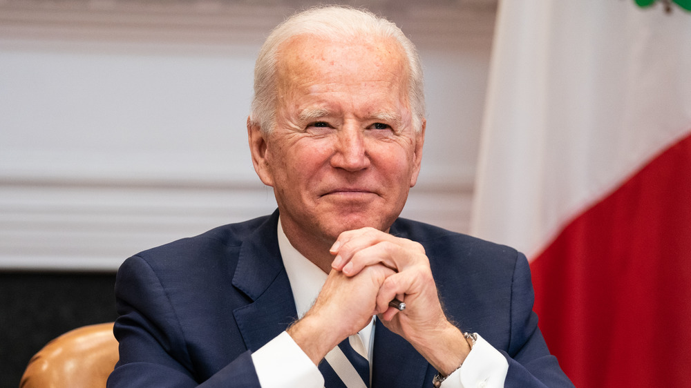 Joe Biden attending a meeting at the White House