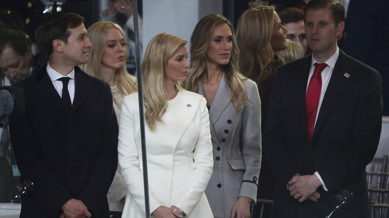 Trump family members standing together