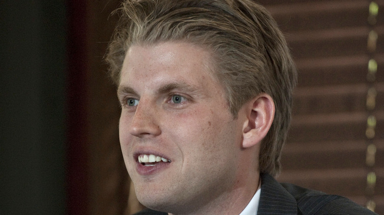 Eric Trump grinning