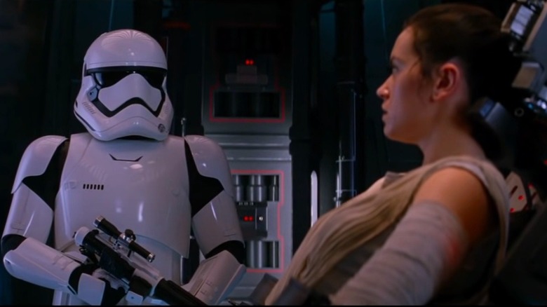 Daniel Craig and Daisy Ridley in Star Wars: The Force Awakens