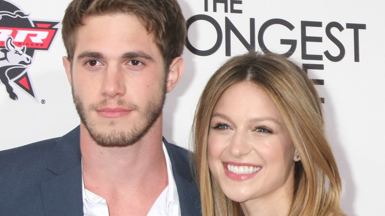 Blake Jenner and Melissa Benoist posing together