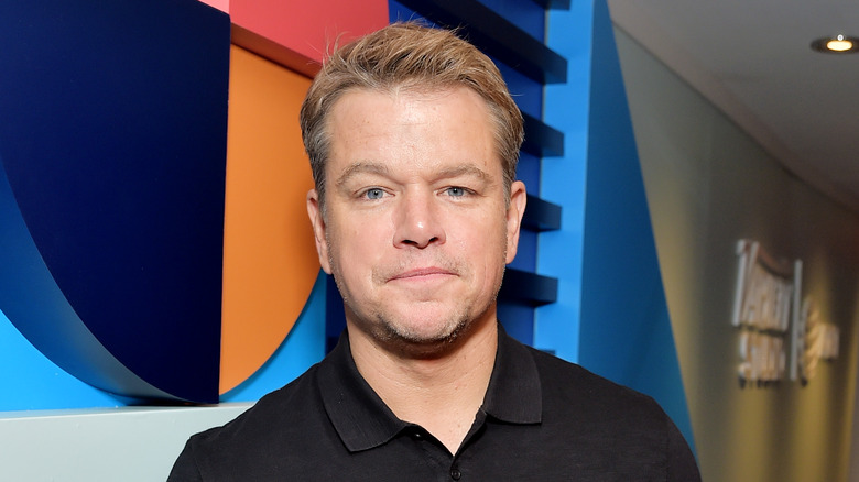 Matt Damon wearing a polo