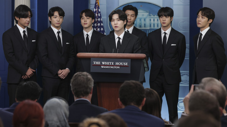 BTS speaking at the White House