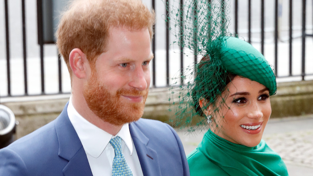 Meghan and Prince Harry smiling