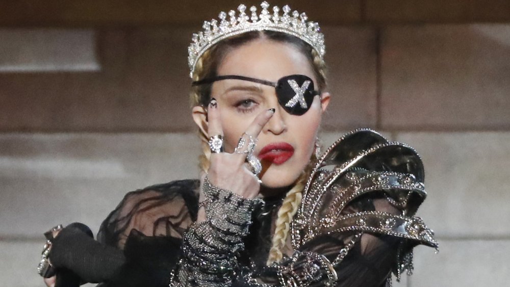 Madonna blinged out on stage