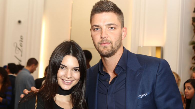 Kendall Jenner smiling with Chandler Parsons