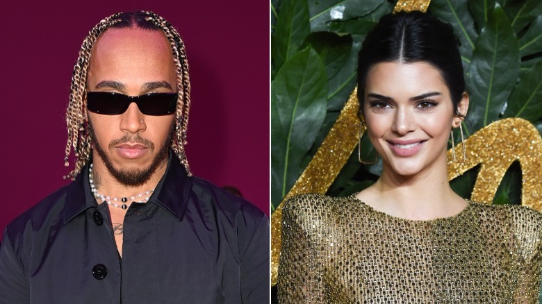 Lewis Hamilton and Kendall Jenner side by side