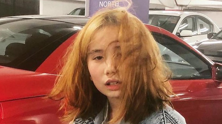 Lil Tay hair messy