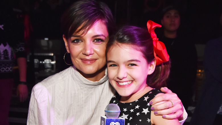 Katie Holmes and Suri Cruise smiling